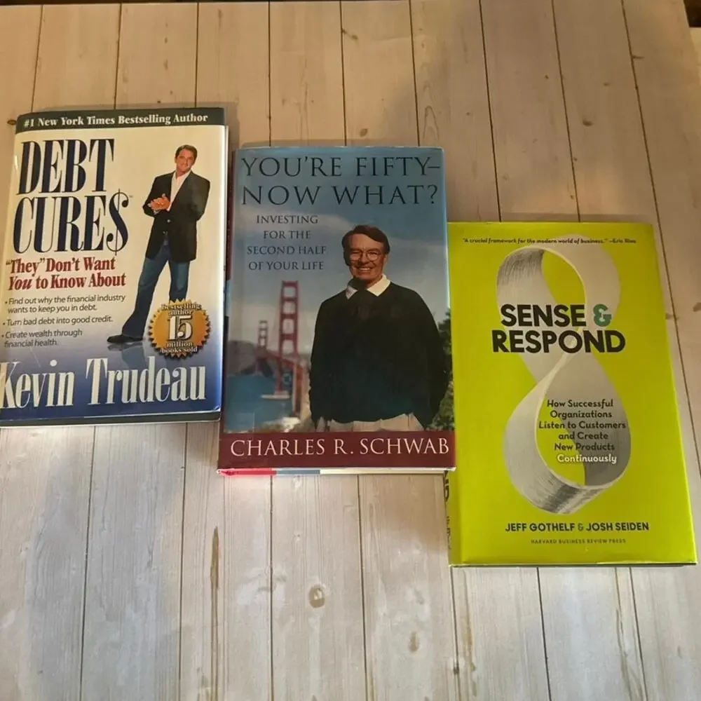 Personal Finance, Business Strategy & Wealth Building Hardcover Book Lot